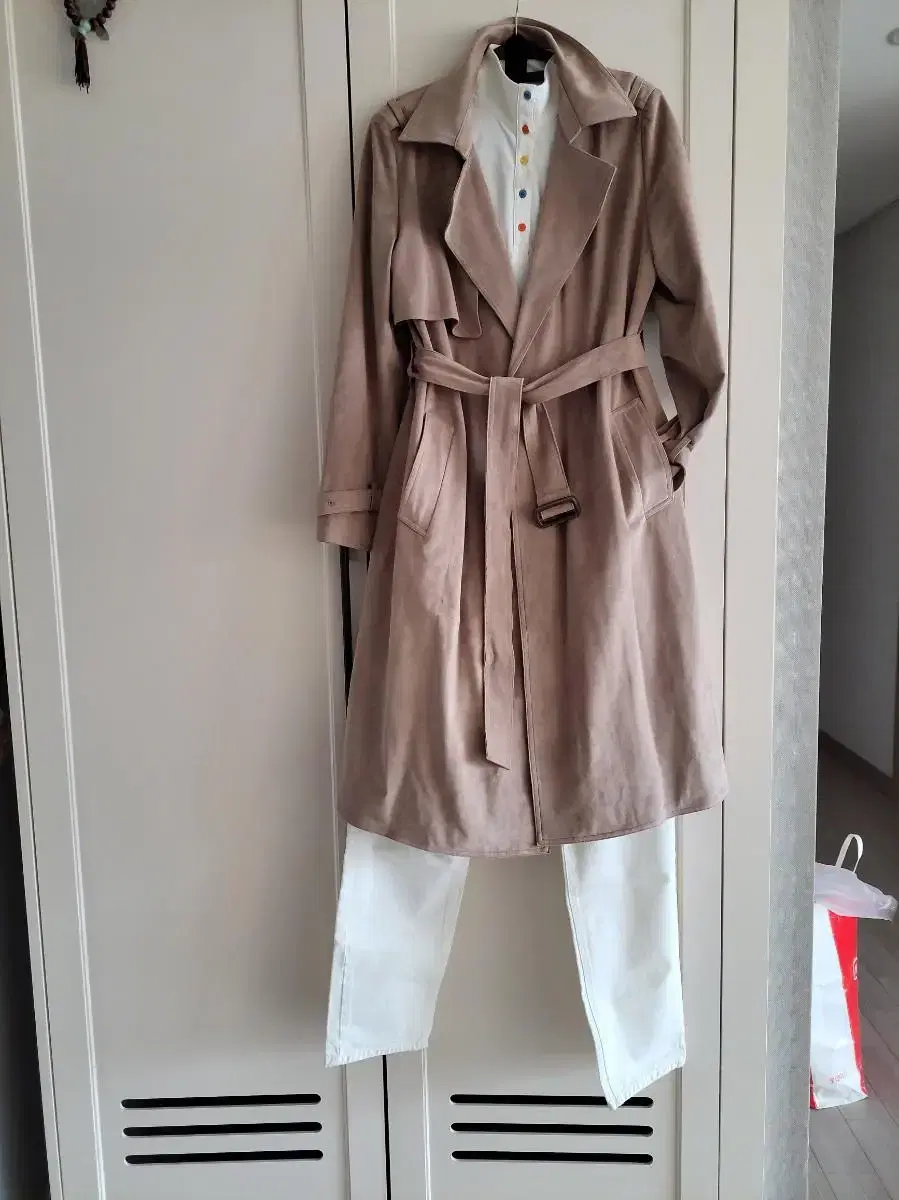 Trench coat Suede