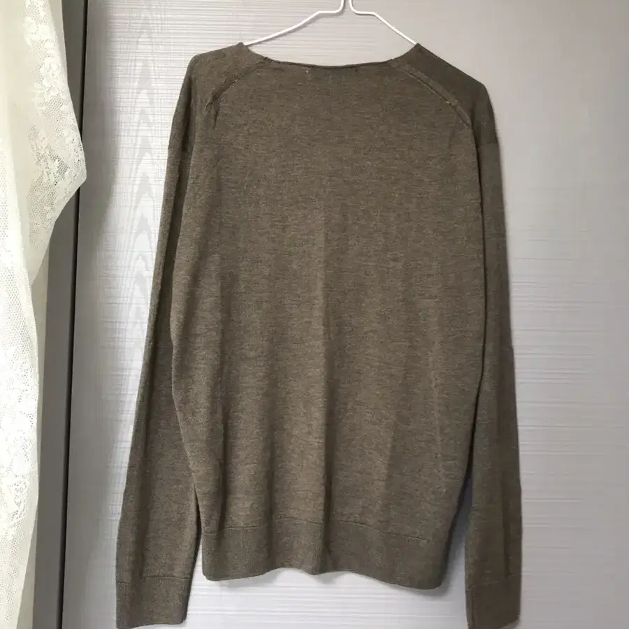 망고매니플리즈 silk wool v knit 브라운