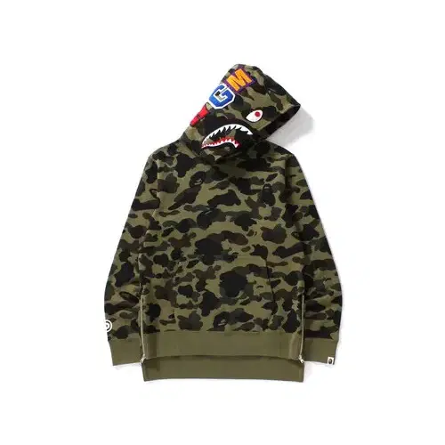 베이프 샤크 후드 BAPE 1ST CAMO LONG  SHARK