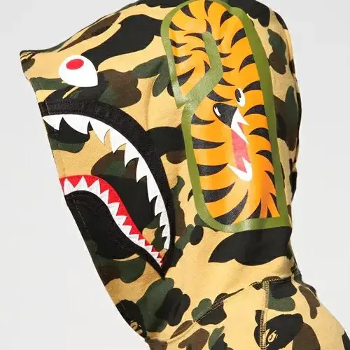 BAPE 베이프 황계 샤크 퍼스트카모 후드