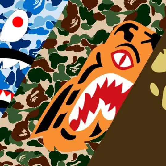 BAPE 베이프 황계 샤크 퍼스트카모 후드