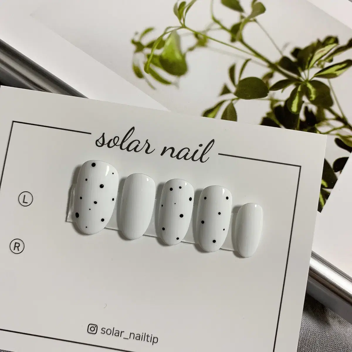 [Homemade Nail Tips] Dot Nail