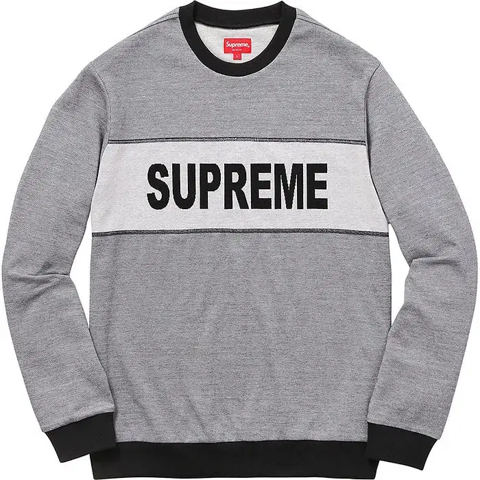 슈프림 Supreme Tonal Stripe Logo Crewneck