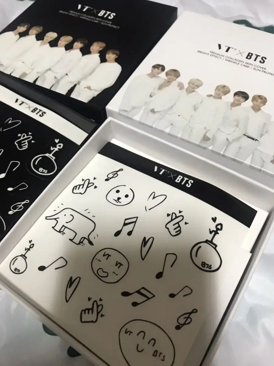 vt x bts 스티커 2장 