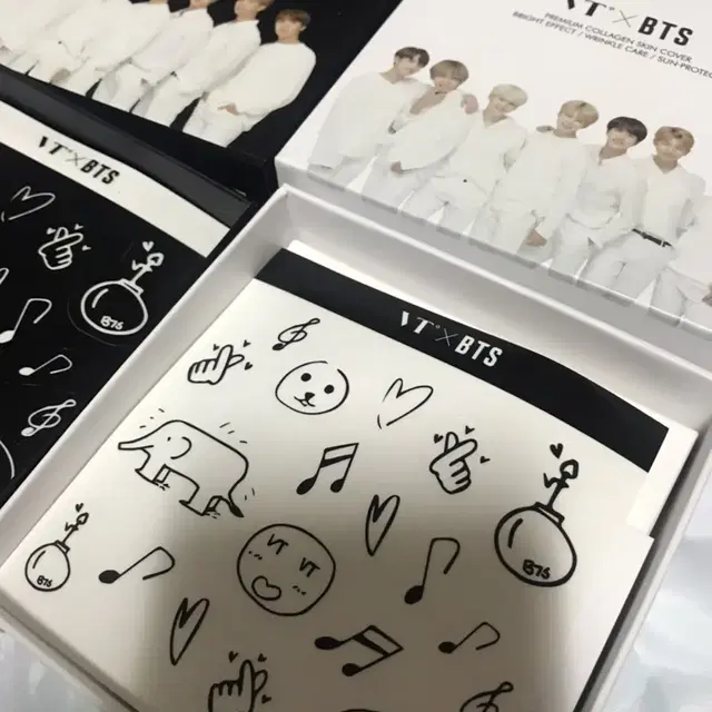 vt x bts 스티커 2장 