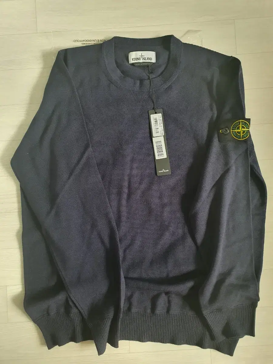 20FW Stone Island Lambswool Knit Dark Navy XL