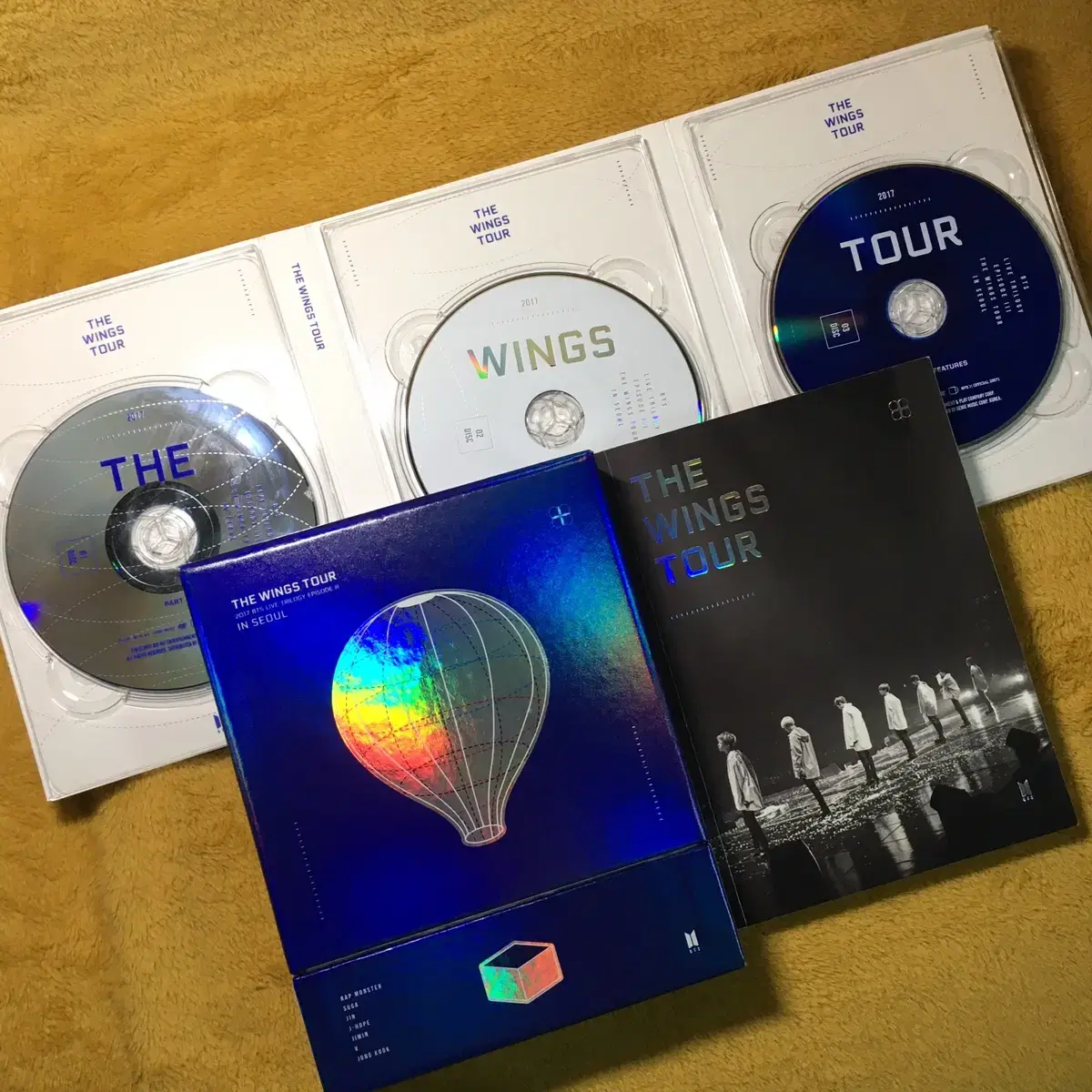 방탄 윙즈 투어 dvd 윙콘 윙즈콘 서울 디비디 딥디 포카