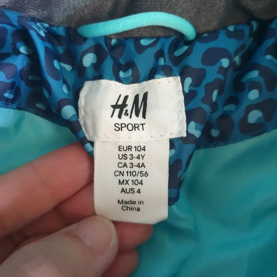 _(3-4y)H&M 남아 패딩점퍼