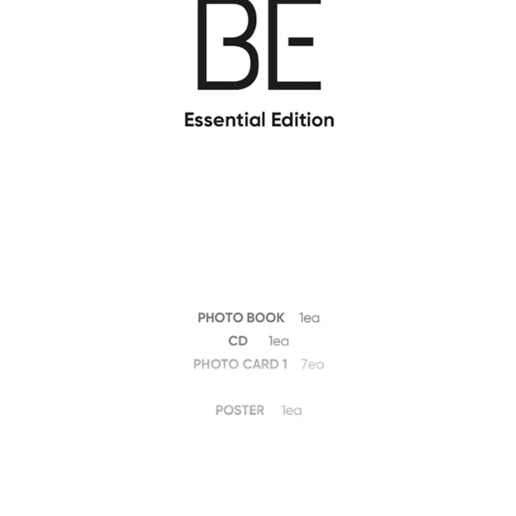 방탄소년단 BTS 비 에센셜 에디션 BE essential edition