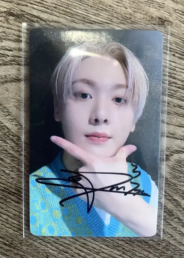 astro yoon sanha pansa signed photocard wts