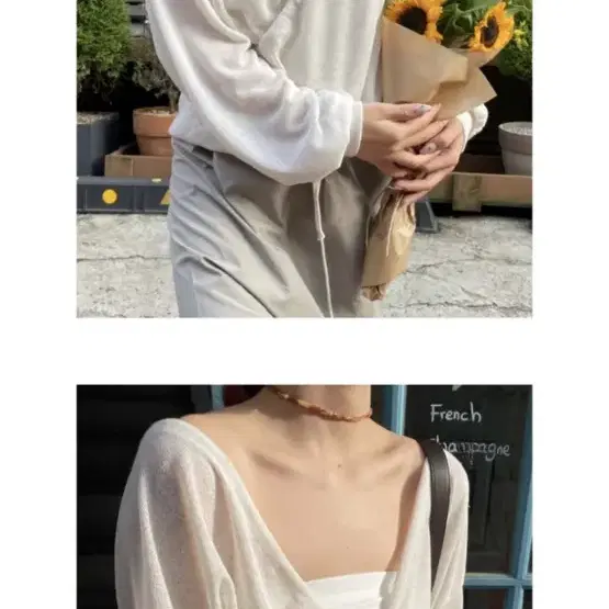 오도어 터칭 랩 탑 Touching wrap top 그레이