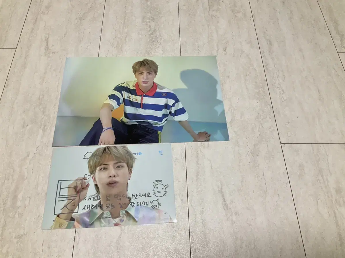 2020 bts season's greetings seasons greetings postcard Mini-Poster Jin Seok