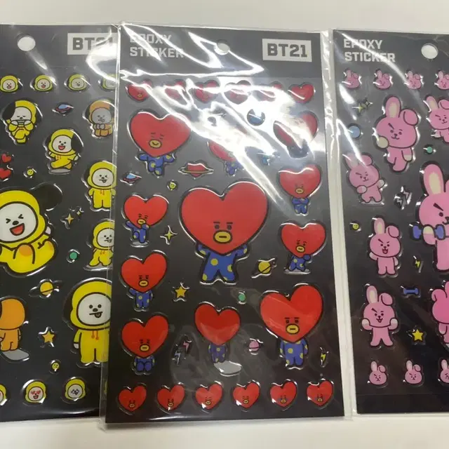 BT21 스티커 미개봉 일괄(7장)양도