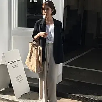 (새상품)어리틀빗 natural maxi linen pants