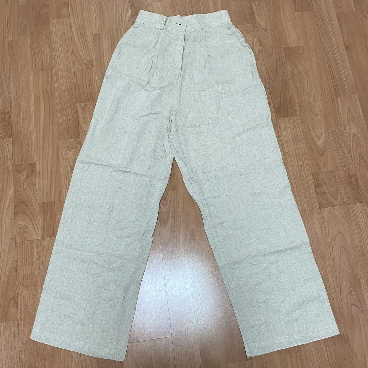 (새상품)어리틀빗 natural maxi linen pants