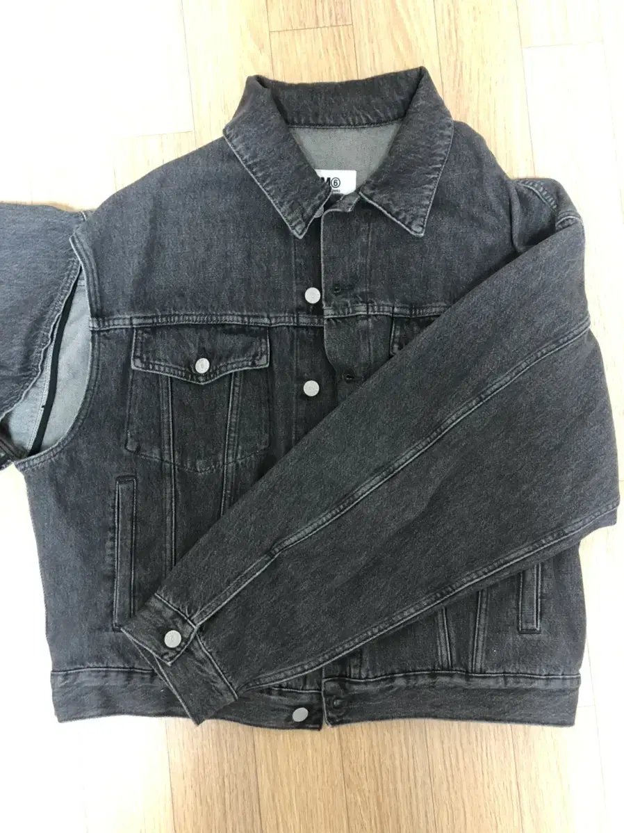 [42] MM6 Margiela cutout ebony jacket