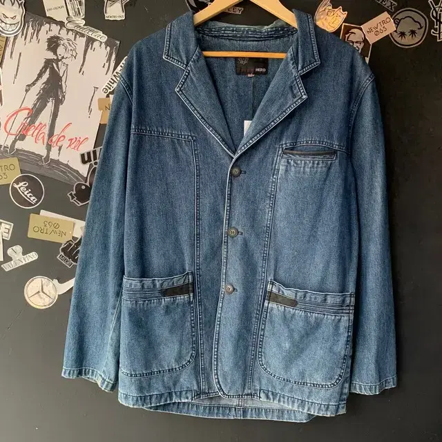 Salvaged Vintage Jeans Jacket (size XL,110)