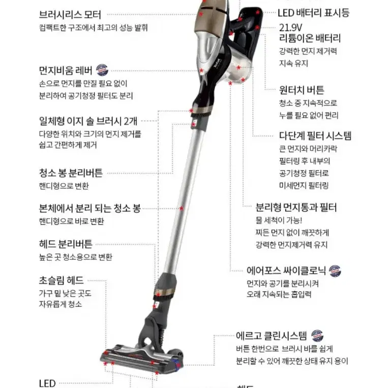 무선청소기-NEW테팔에어포스360(무료배송)