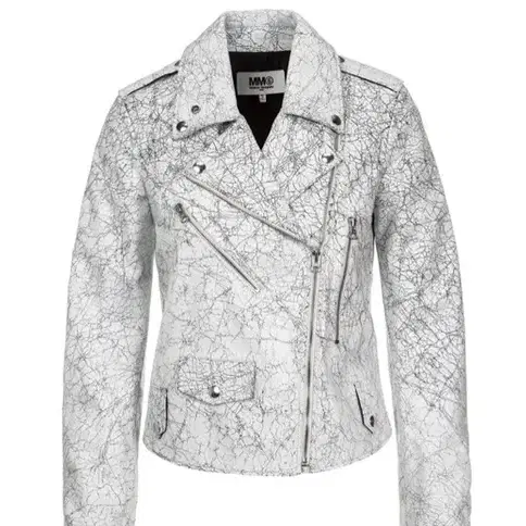 MM6 Cracked Leather Biker Jacket (44)