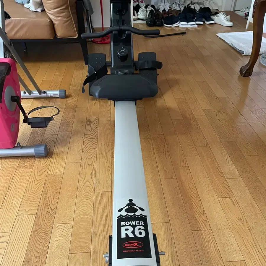 BODYX 로잉머신 rowing rawerR6 + 윗몸일으키기기구 서비스