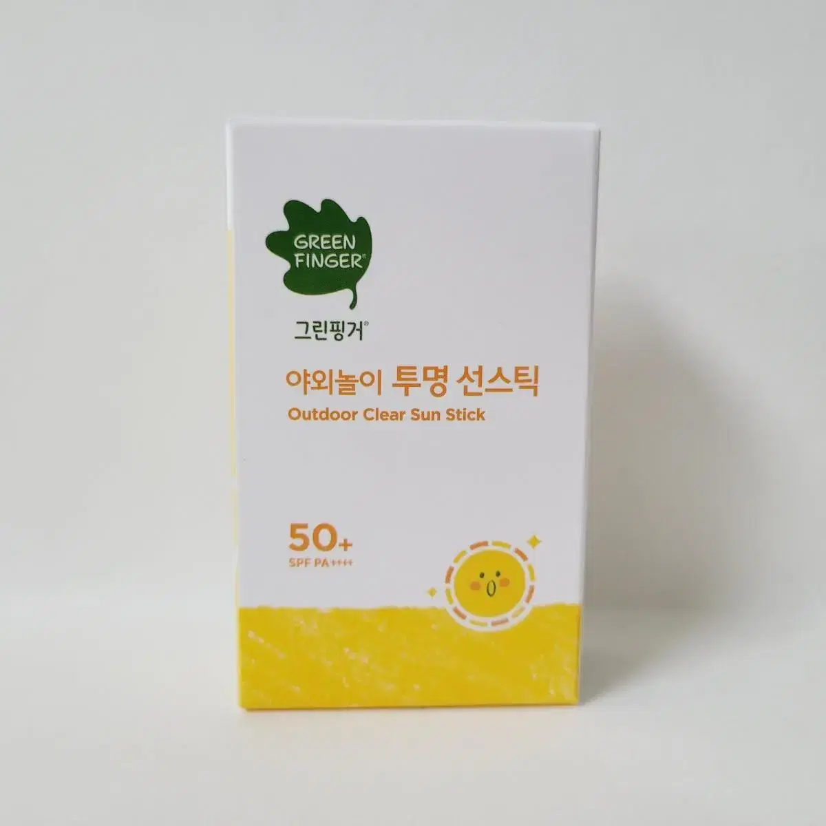 새상품> 그린핑거 야외놀이 투명 선스틱 20g (SPF50+)