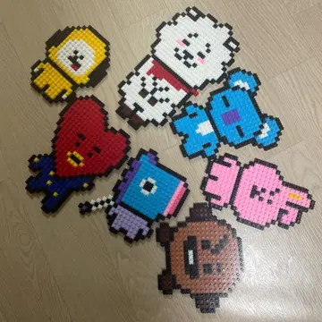 Kpop Hama Beads Bt21 Bts Perler Bead Patterns Bt21 Perler Beads Online