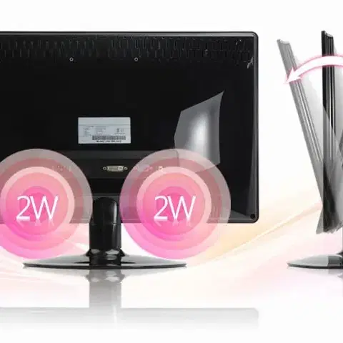 큐브코리아 K200LED 20인치 모니터 (무베사 브라켓+스탠드 교체)