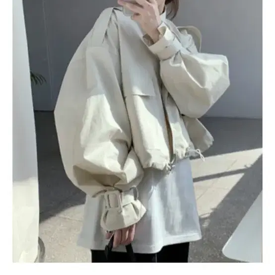 어리틀빗 trench short jacket