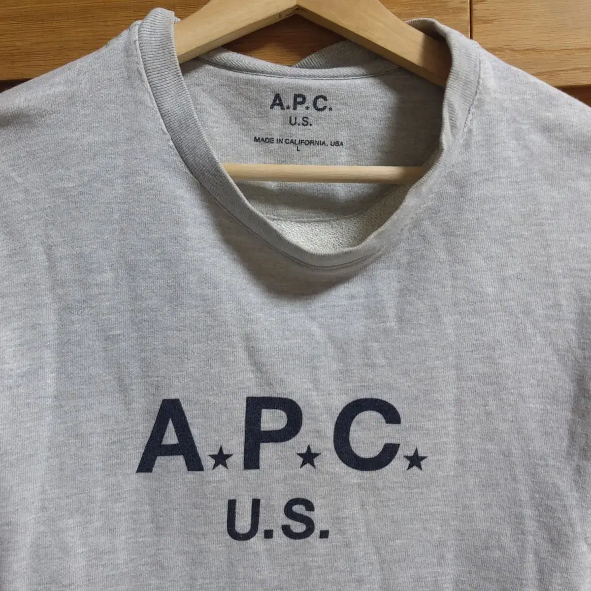 아페쎄 A.P.C U.S. 맨투맨 made in California US