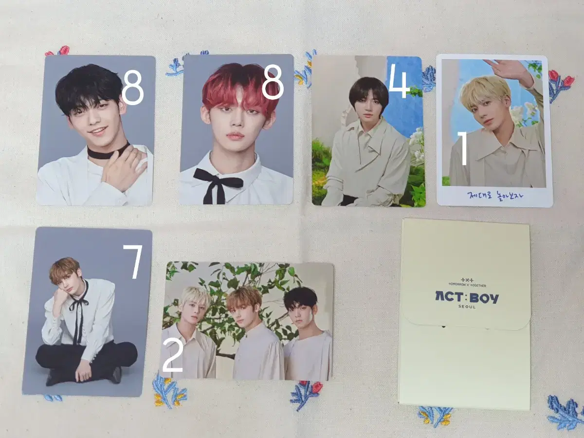 TXT Actboy Mini Photocard Set 8 8 4 1 7 2