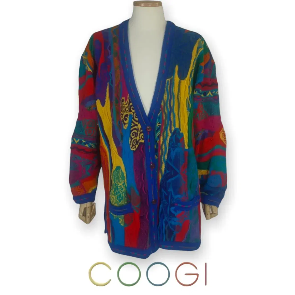 (정품) 쿠지니트 coogi 케이블니트 빈티지니트 쿠지가디건