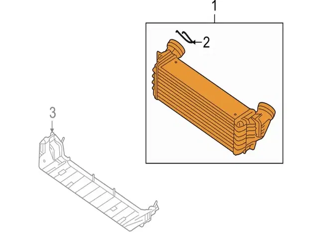 BMW X5 X6 E70 F15 터보 인터쿨러 라지에이터  (순정)