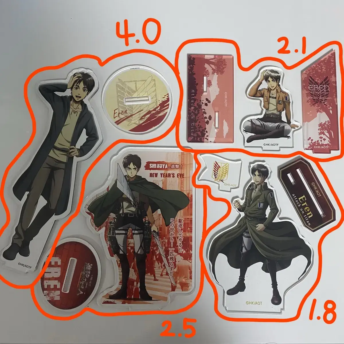 Attack on Titan acrylic stand Figures Eren Tokyo Shibuya One Piece Picnic