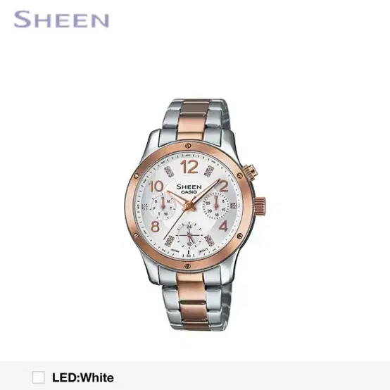 SHEEN CASIO 여성메탈시계