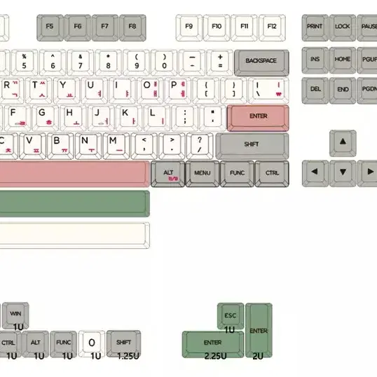 9009 pbt 한글 키캡 126키 팔아요