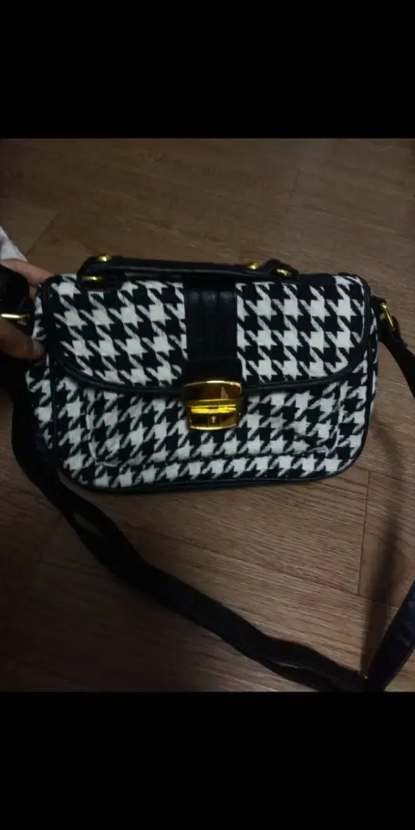 asos Houndstooth Crossbody Bag