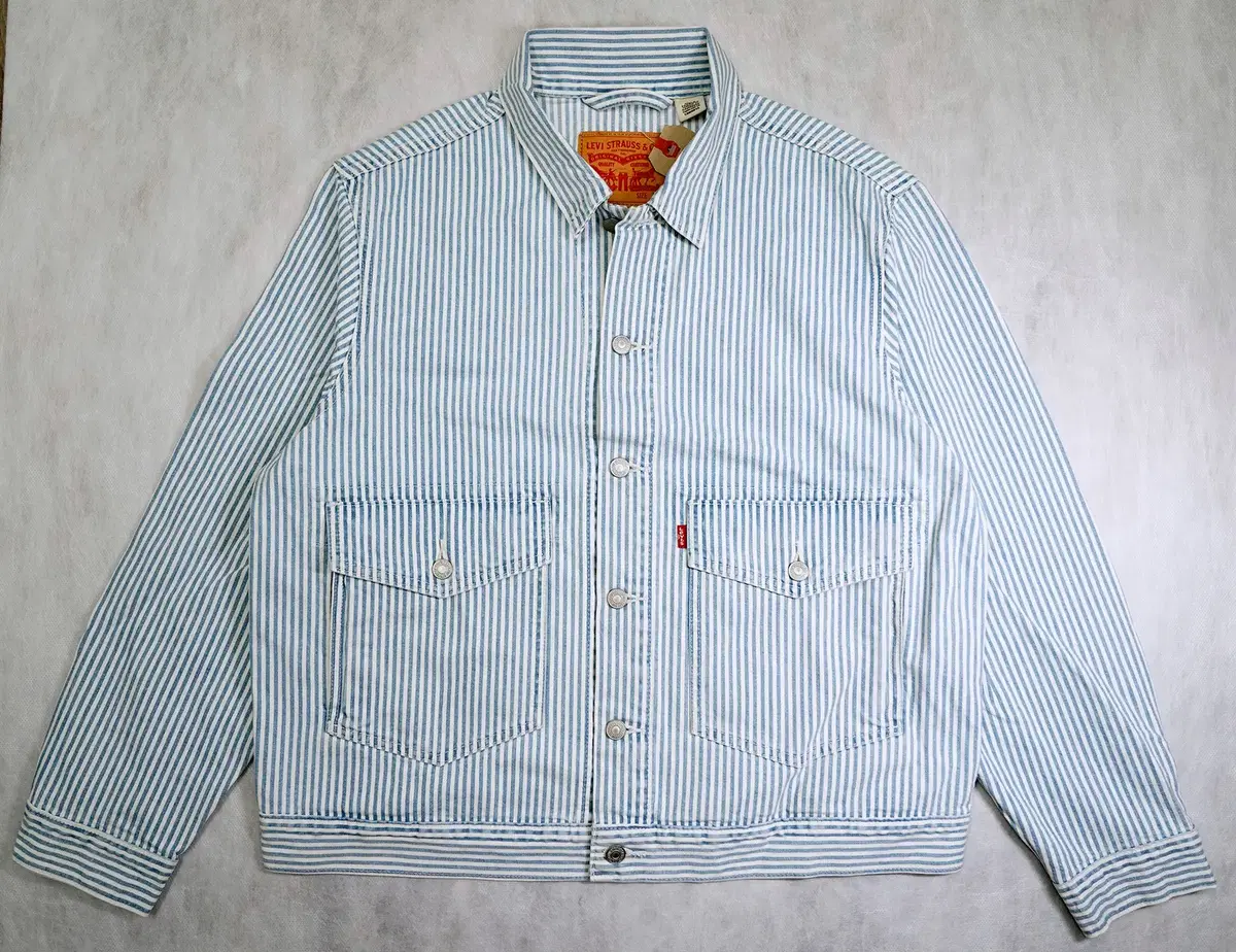 Levi's Levi's Striped Work Trucker Jacket (L)