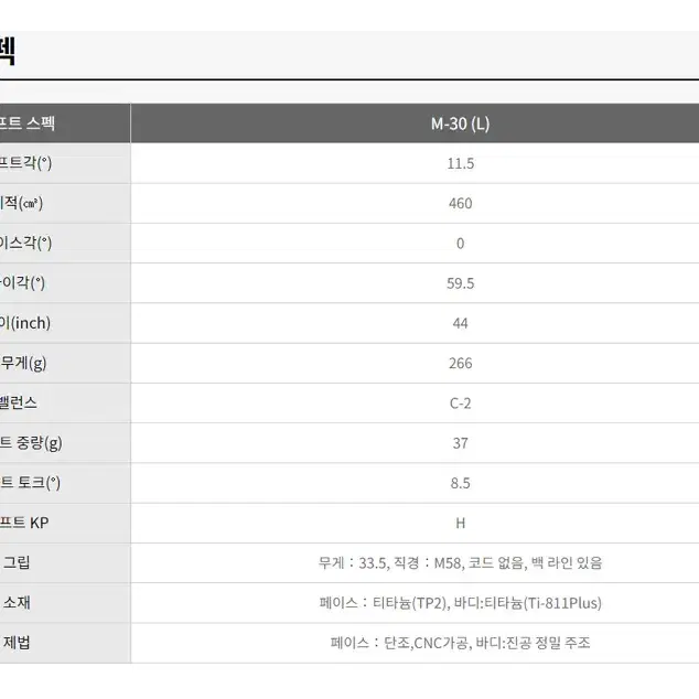 야마하X프로기어 LS여성 조합 11개 풀세트 . 몬스터골프