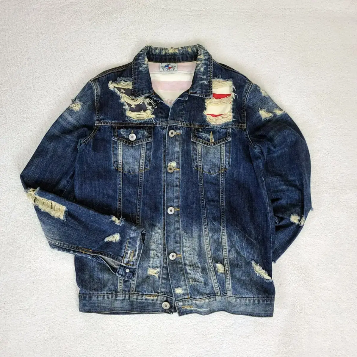 USA VTG 데님 청자켓