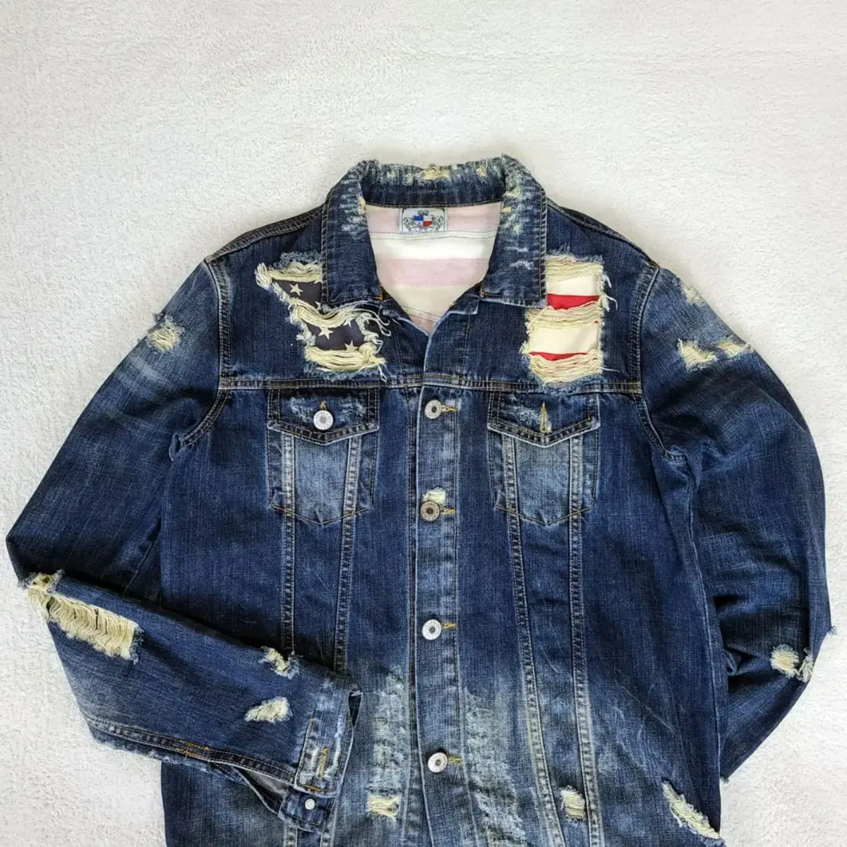 USA VTG 데님 청자켓