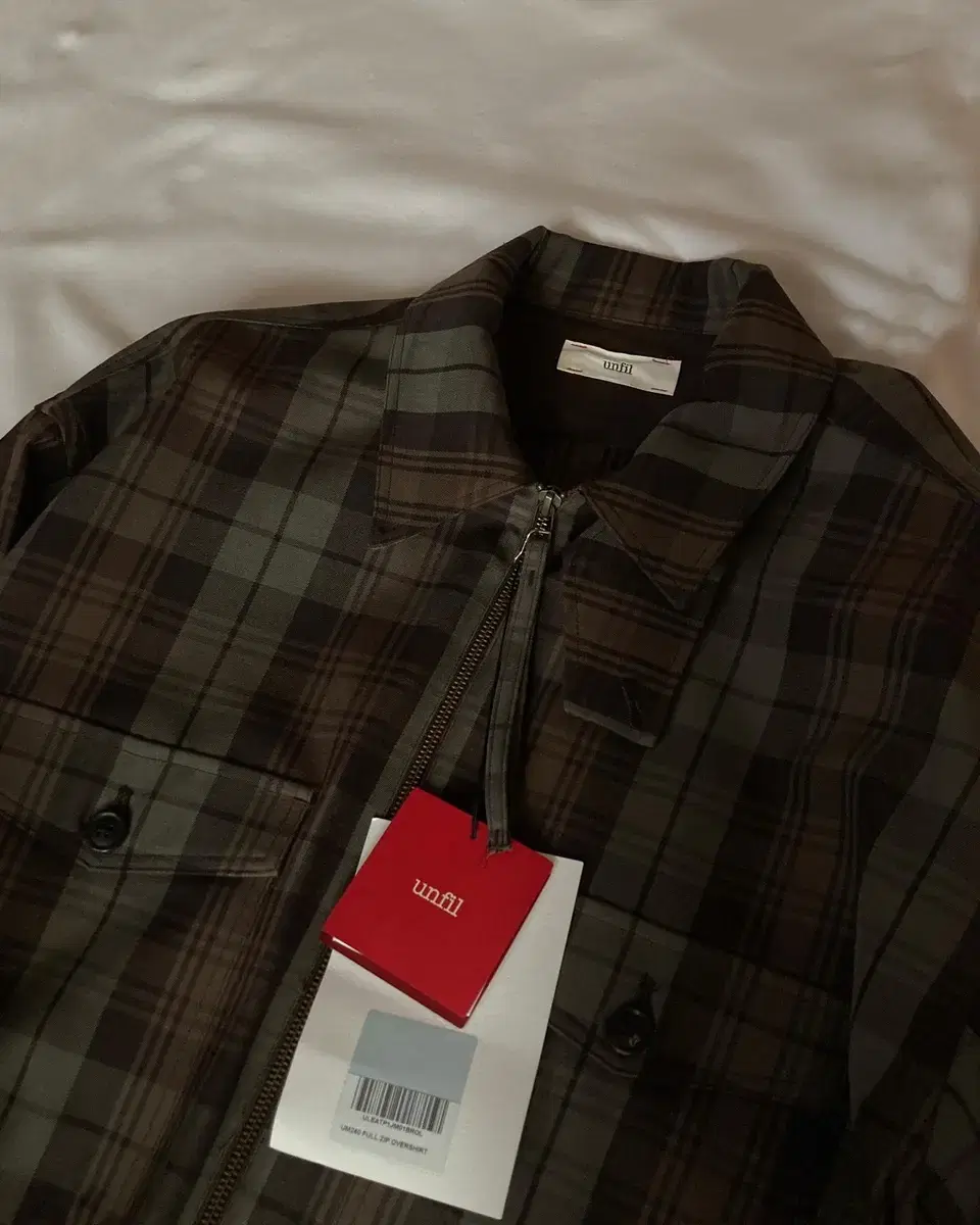 [5] Unfil UM240 Plaid Check Over Jacket