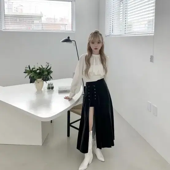 라뇨 아일렛롱스커트 ver.2 size 1 (새상품)