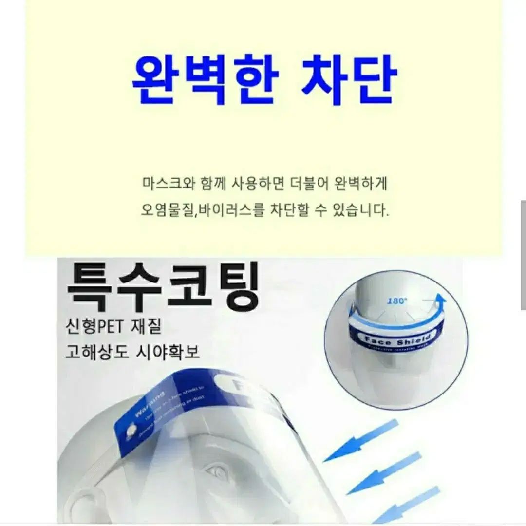 페이스쉴드.안면보호대10개입