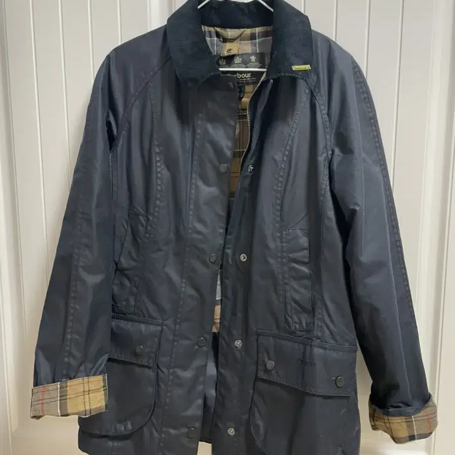 바버(barbour) 여성 왁스자켓 네이비