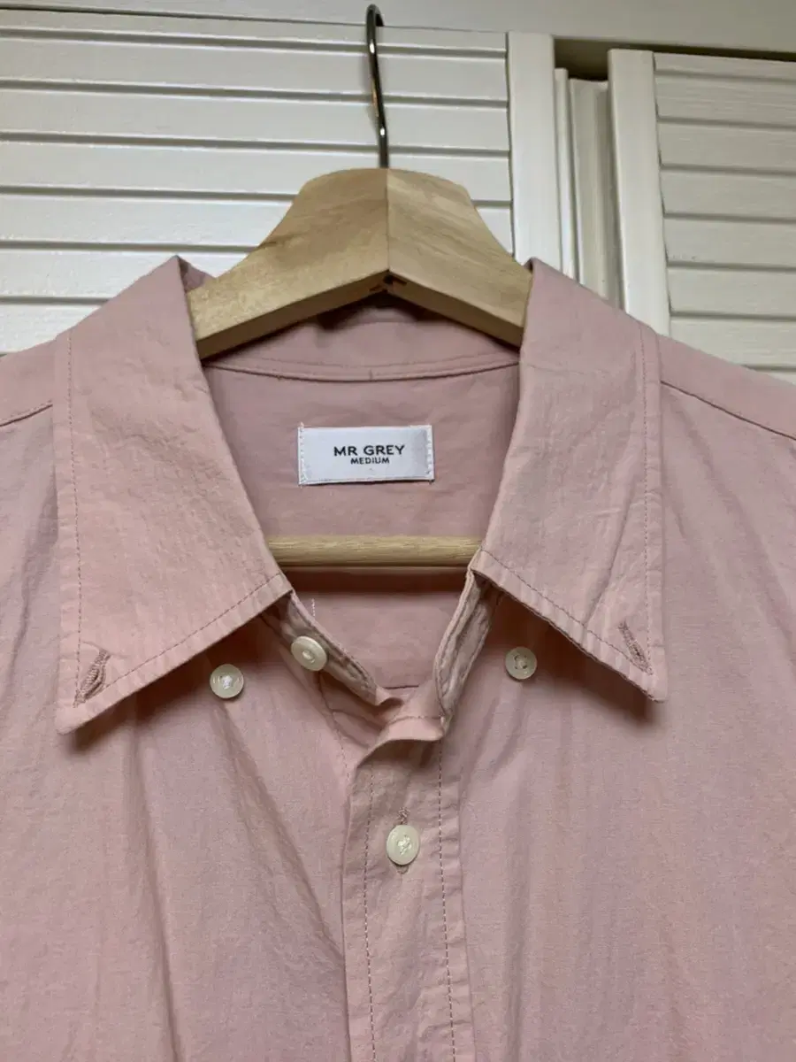 Linen shirt pink M