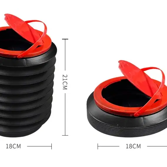 (1+1 새상품) 다용도 접이식 자동차 휴지통 쓰레기통 세차 트렁크 2개