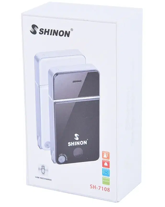 SHINON정품)USB충전식휴대용면도기(화이트)미개봉SHINON PR