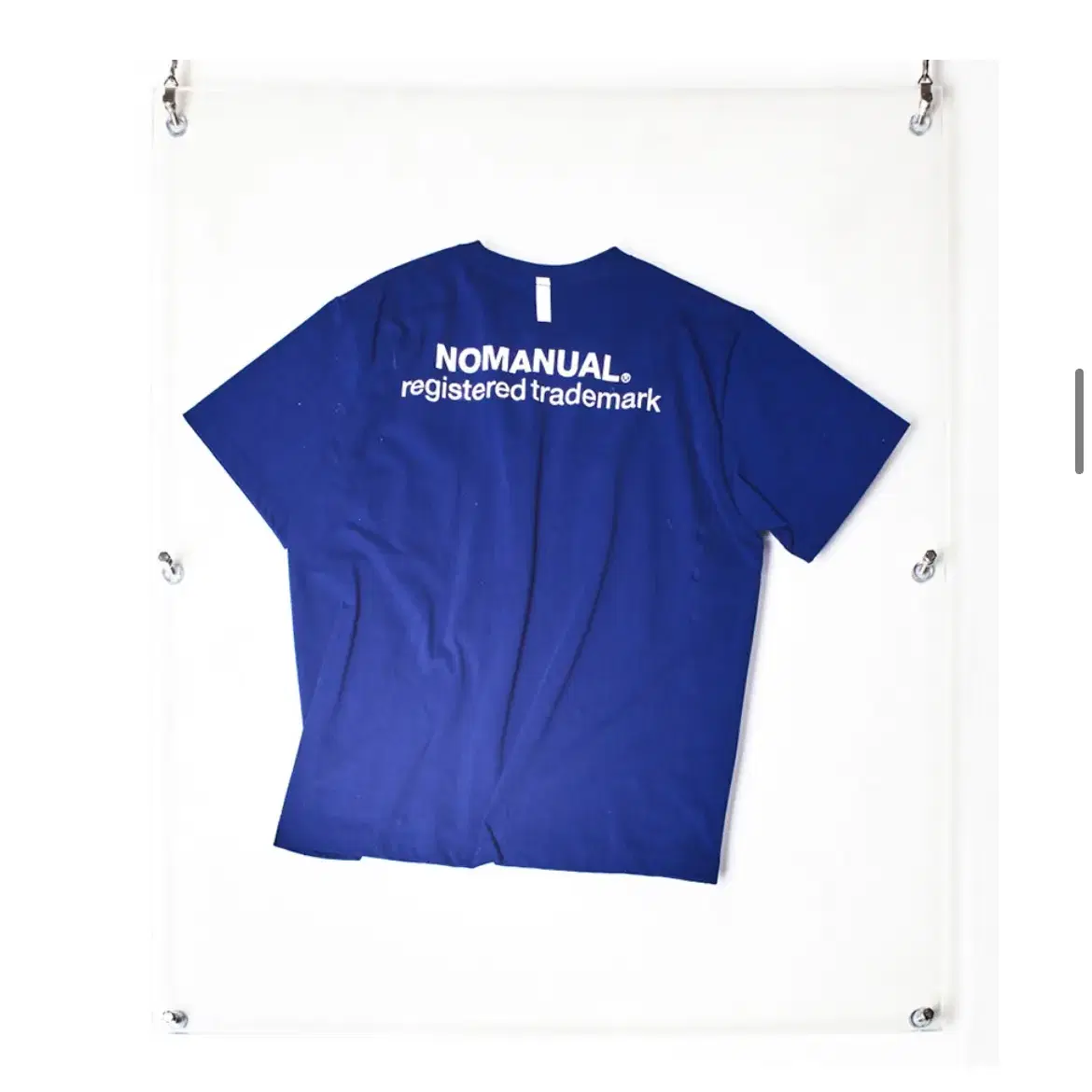 [M] 노매뉴얼 NM PATCH LOGO T-SHIRT - BLUE