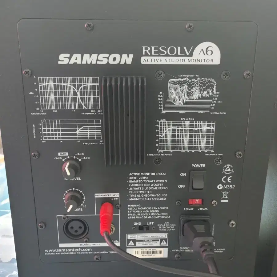 SAMSON[샘슨].RESOLV.A6파워드방송.미디스피커.