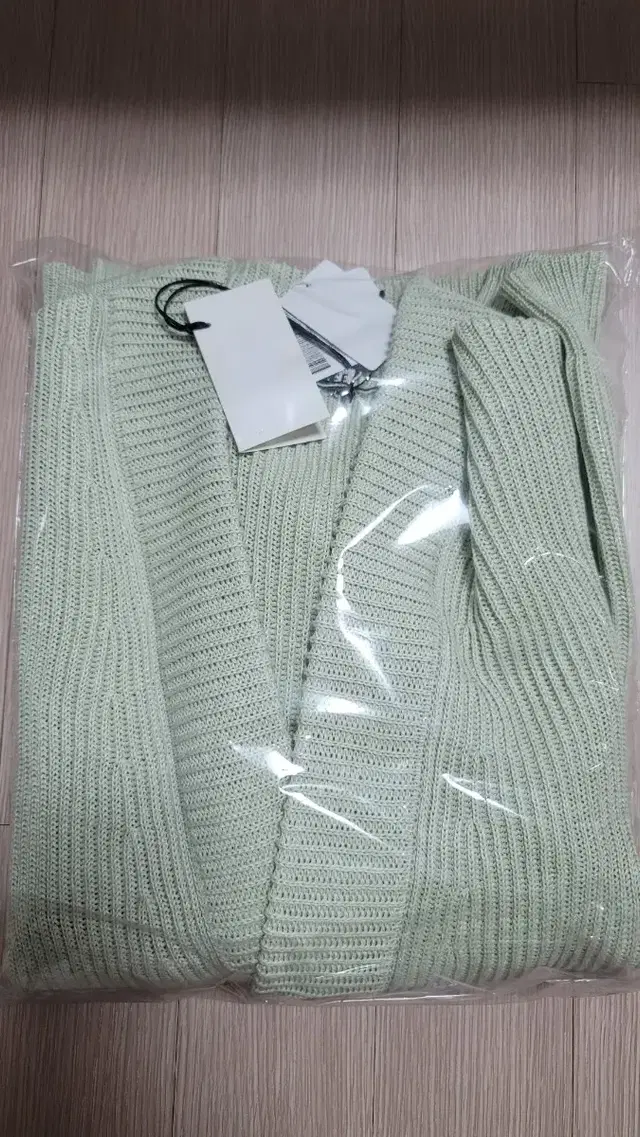 오라리 auralee hemp rip knit cardigan 그린 5